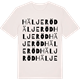 Vintage White t-shirt med Häljeröd ordlek t-shirt