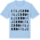 Blue Soul t-shirt med Häljeröd ordlek t-shirt