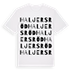 Haljersröd ordlek t-shirt