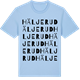 Blue Soul t-shirt med Häljerud ordlek t-shirt