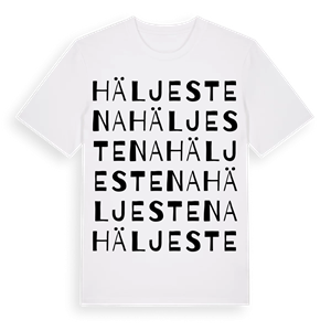 Häljestena ordlek t-shirt – ekologisk bomull t-shirt från Pinshirt