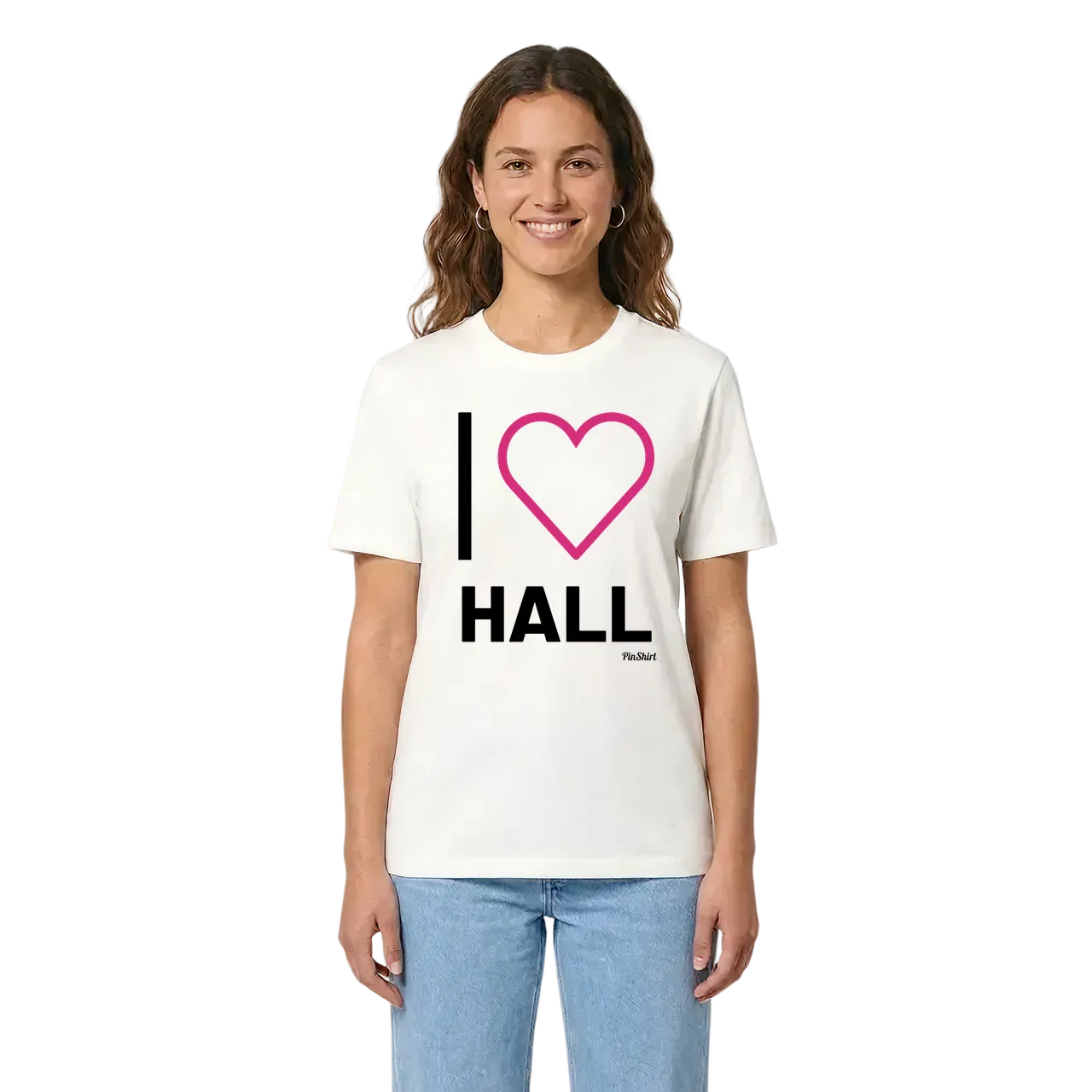 Jag älskar Hall t-shirt stort tryck i miljö