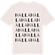 Vintage White t-shirt med Halla ordlek t-shirt