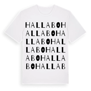 Hallabo ordlek t-shirt – ekologisk bomull t-shirt från Pinshirt