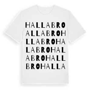 Hallabro ordlek t-shirt – ekologisk bomull t-shirt från Pinshirt