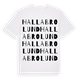 Hallabrolund ordlek t-shirt