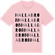 Pink Cotton t-shirt med Hallabron ordlek t-shirt
