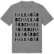 Mid Heather Gray t-shirt med Hallagärde ordlek t-shirt