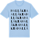 Blue Soul t-shirt med Hallåkra ordlek t-shirt