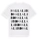 Hallalund ordlek t-shirt