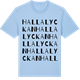 Blue Soul t-shirt med Hallalyckan ordlek t-shirt
