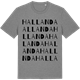 Mid Heather Gray t-shirt med Hallanda ordlek t-shirt