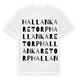 Hallankaretorp ordlek t-shirt