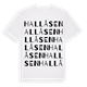 Hallåsen ordlek t-shirt