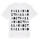 Hallavadet ordlek t-shirt