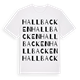 White t-shirt med Hallbacken ordlek t-shirt