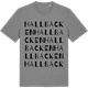 Mid Heather Gray t-shirt med Hallbacken ordlek t-shirt