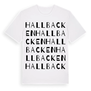 Hallbacken ordlek t-shirt – ekologisk bomull t-shirt från Pinshirt