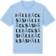 Blue Soul t-shirt med Hällbäcksås ordlek t-shirt