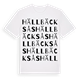 Hällbäcksås ordlek t-shirt