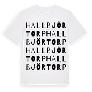 Hallbjörtorp ordlek t-shirt – ekologisk bomull t-shirt från Pinshirt
