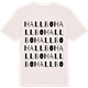 Vintage White t-shirt med Hallbo ordlek t-shirt