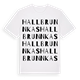 Hallbrunnkas ordlek t-shirt