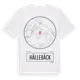 White t-shirt med Hällebäck t-shirt