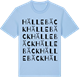 Blue Soul t-shirt med Hällebäck ordlek t-shirt