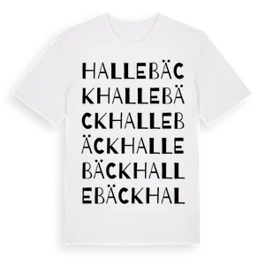 Hallebäck ordlek t-shirt – ekologisk bomull t-shirt från Pinshirt