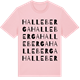 Pink Cotton t-shirt med Halleberga ordlek t-shirt