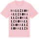 Pink Cotton t-shirt med Hallebo ordlek t-shirt