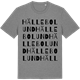 Mid Heather Gray t-shirt med Hällebolund ordlek t-shirt