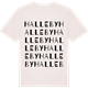 Vintage White t-shirt med Halleby ordlek t-shirt