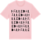 Pink Cotton t-shirt med Hälledal ordlek t-shirt