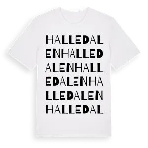 Halledalen ordlek t-shirt – ekologisk bomull t-shirt från Pinshirt