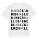 Hallegården ordlek t-shirt