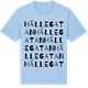 Blue Soul t-shirt med Hällegatan ordlek t-shirt
