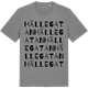 Mid Heather Gray t-shirt med Hällegatan ordlek t-shirt
