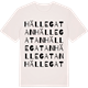Vintage White t-shirt med Hällegatan ordlek t-shirt