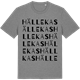 Mid Heather Gray t-shirt med Hällekas ordlek t-shirt