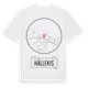 White t-shirt med Hällekis t-shirt