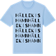 Blue Soul t-shirt med Hällekis hamn ordlek t-shirt