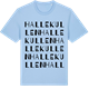 Blue Soul t-shirt med Hallekullen ordlek t-shirt