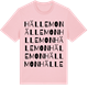 Pink Cotton t-shirt med Hällemon ordlek t-shirt