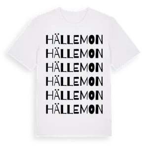 Hällemon ordlek t-shirt – ekologisk bomull t-shirt från Pinshirt