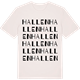 Vintage White t-shirt med Hallen ordlek t-shirt