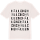 Vintage White t-shirt med Hällene ordlek t-shirt