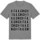 Mid Heather Gray t-shirt med Hällene ordlek t-shirt