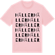 Pink Cotton t-shirt med Häller ordlek t-shirt